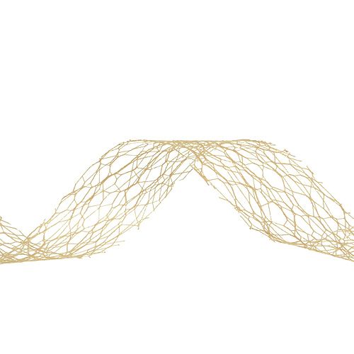 Floristik24 Cinta de regalo en caramelo 3cm 10m