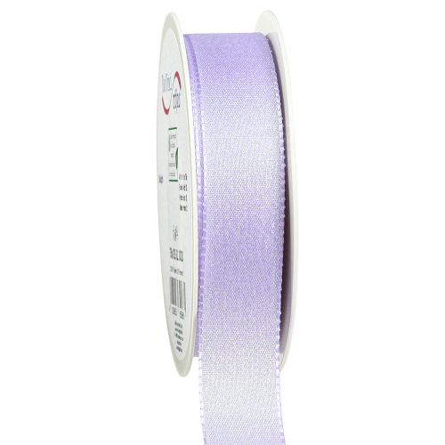 Artículo Cinta de regalo cinta decorativa de mica violeta lila 25mm 20m