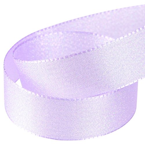 Artículo Cinta de regalo cinta decorativa de mica violeta lila 25mm 20m