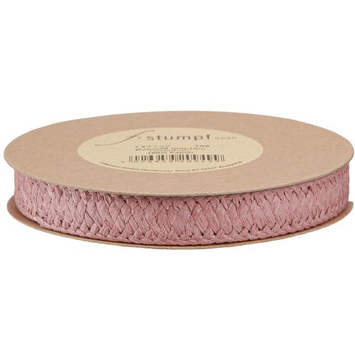 Artículo Cinta regalo papel viejo rosa cinta papel trenzado 20mm 10m
