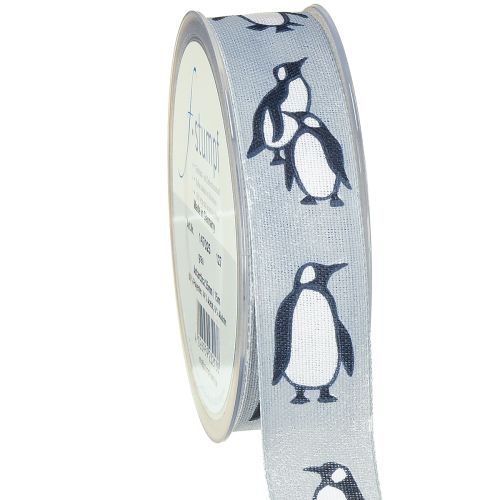 Artículo Cinta de regalo pingüinos cinta navideña tela 25mm 15m