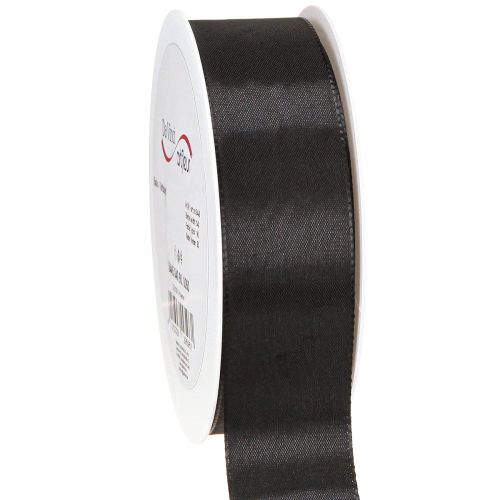 Floristik24 Cinta de regalo, cinta de luto negra, cinta decorativa, 40 mm, 50 m