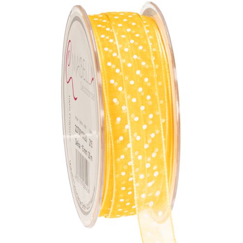 Floristik24 Cinta de regalo de lunares, el toque final perfecto para paquetes y cajas de regalo, 1,5 cm de ancho, 20 m de largo