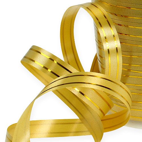 Artículo Cinta dividida 2 rayas doradas sobre oro 10mm 250m