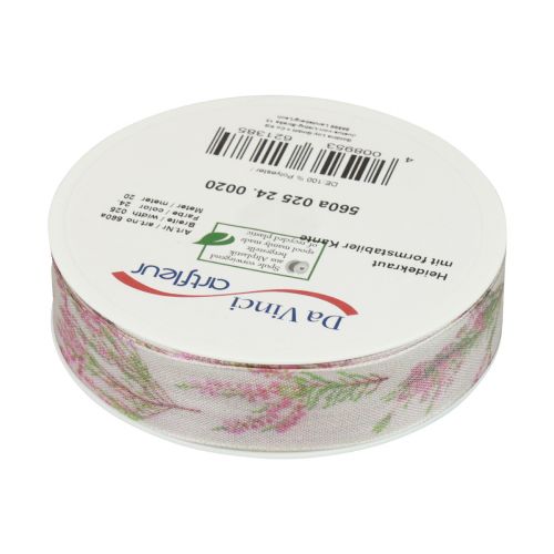 Artículo Cinta de regalo cinta otoño cinta de tela jaspeada 25mm 20m