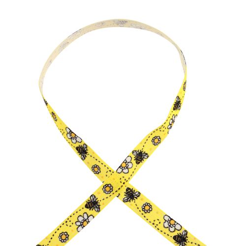 Artículo Cinta de regalo decoración abeja cinta de algodón 15mm 20m