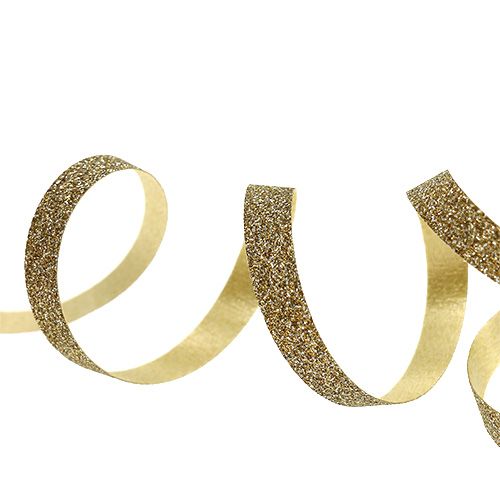 Floristik24 Cinta de regalo con mica Gold 5mm 150m