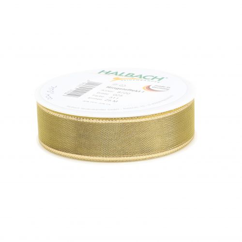 Artículo Cinta de regalo Gold Ringeleffekt 25mm 25m