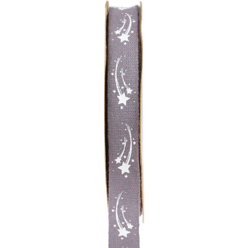Cinta de regalo estrellas Cinta navideña cinta morada 15mm 20m