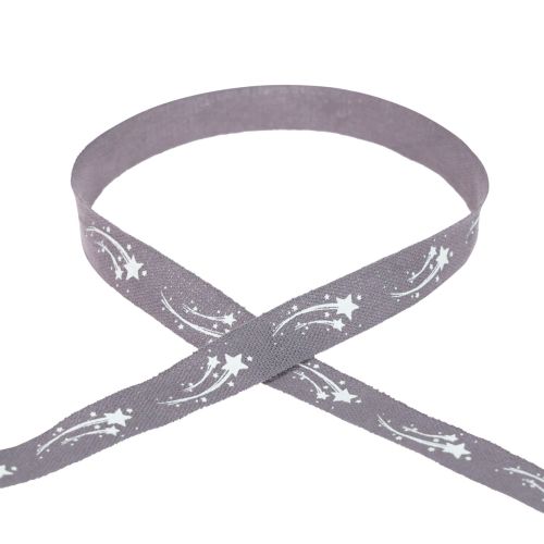 Cinta de regalo estrellas Cinta navideña cinta morada 15mm 20m