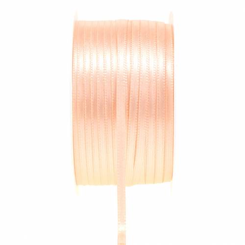 Floristik24 Cinta de regalo y decoración salmón 3mm 50m
