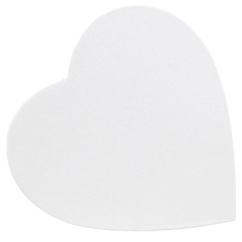 Artículo Caja de regalo corazón caja de corazón de papel blanco 18×18cm H10cm 2ud