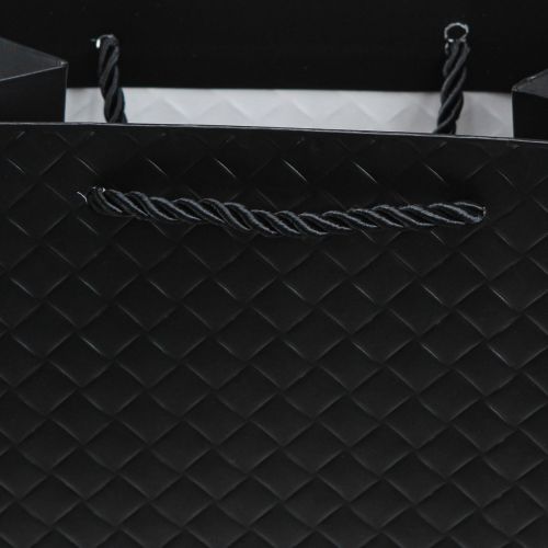 Artículo Bolsa de regalo bolsa de regalo negra 18×10×23cm 1 pieza
