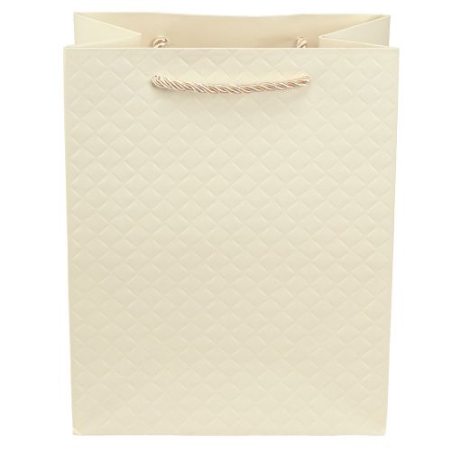 Artículo Bolsa regalo bolsa regalo papel crema 18×10×23cm 1ud