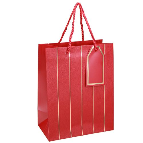Artículo Bolsa regalo bolsa navideña oro rojo 18×10×23cm 1ud