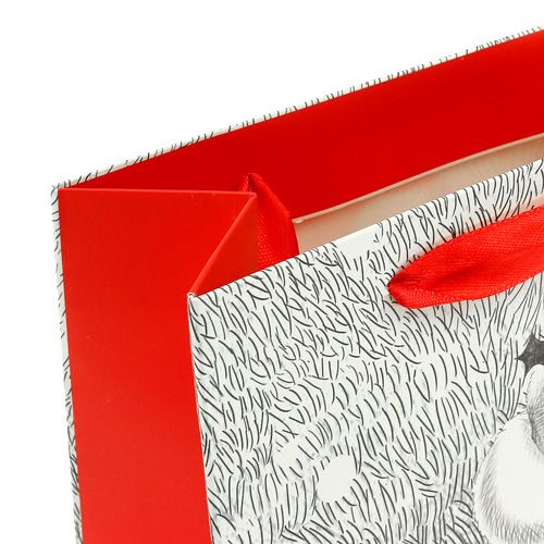 Floristik24 Bolsa de regalo Santa 24cm x18cm x 8cm