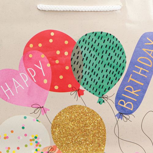 Artículo Bolsa de regalo “Feliz Cumpleaños” bolsa de cumpleaños papel 26×14×36cm 2uds
