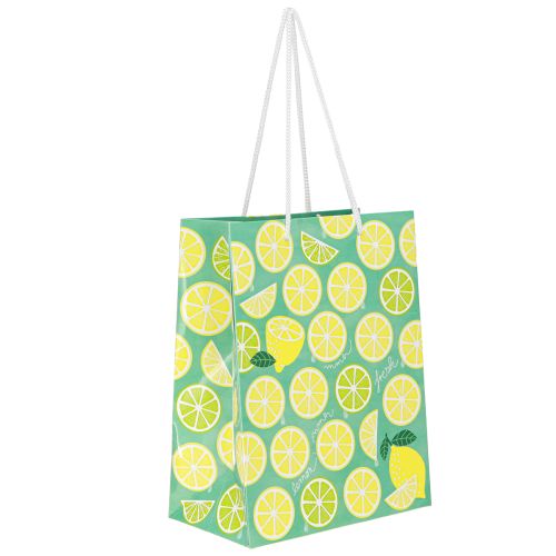 Bolsa de regalo de papel para limones con asas 18×10×23cm 2uds