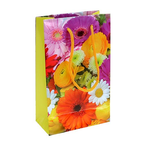 Floristik24 Bolsa de regalo con motivos florales 25cm x 34.5cm 1pc