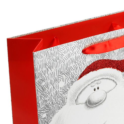 Floristik24 Bolsa de regalo con Santa 24cm x18cm x 8cm