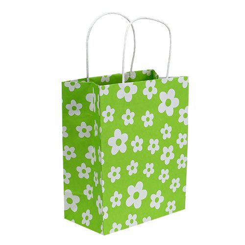 Floristik24 Bolsas de regalo verde 20cm x 11cm x 25cm 8pcs