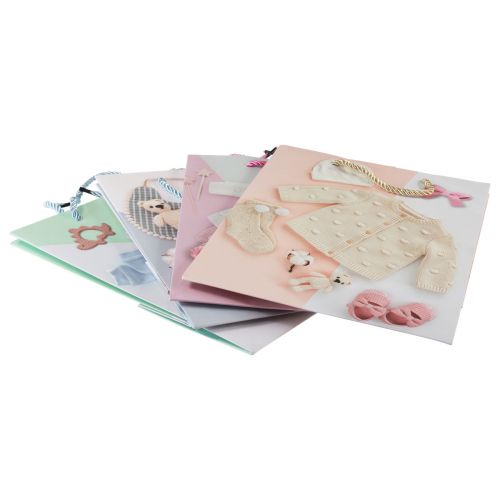 Artículo Bolsas de regalo bolsas de regalo para bebé nacimiento 23×18cm 12ud