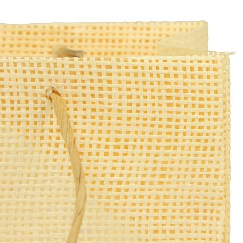 Artículo Bolsas de regalo papel tejido vainilla naranja rosa 20×10×10cm 6ud