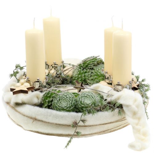 Floristik24 Estrellas navideñas de madera mezcla natural 2.5cm - 7.5cm 40pcs