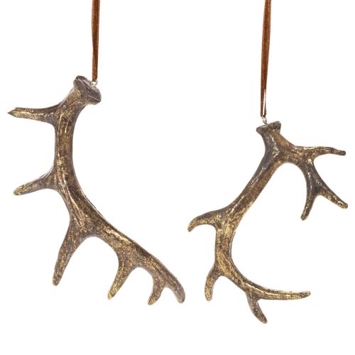 Colgantes decorativos rústicos de astas para pared o árbol, 15 cm, 6 unidades comprar | Floristik24.es