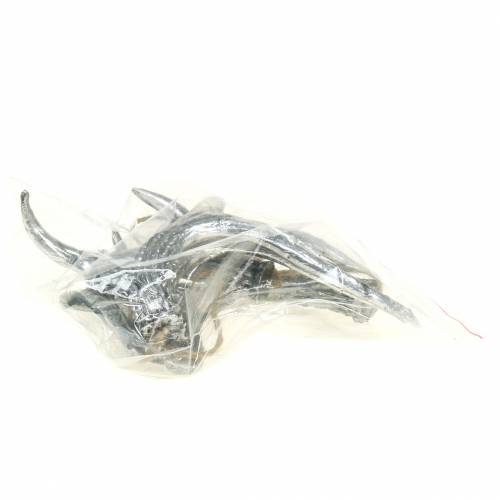 Artículo Astas Decoración para colgar plata-antiguo 12cm x 11cm 4pcs