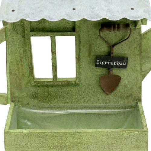 Floristik24 Jardinera Cobertizo Jardinera Verde Alt. 40 cm