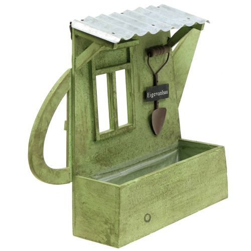 Floristik24 Jardinera Cobertizo Jardinera Verde Alt. 40 cm