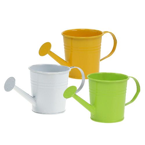 Floristik24 Regadera Ø5,5cm H5,5cm 12pcs. Amarillo / verde / blanco
