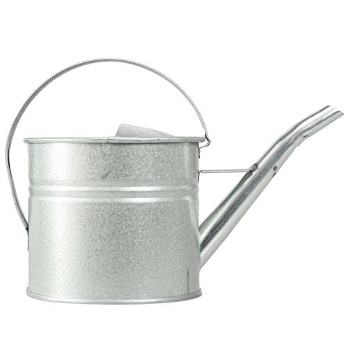Artículo Regadera metal decoración vintage plata 30×13×14cm 1.25l