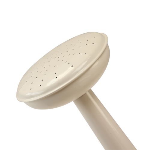 Artículo Regadera blanco crema para decorar y plantar bote de metal H26cm 5L