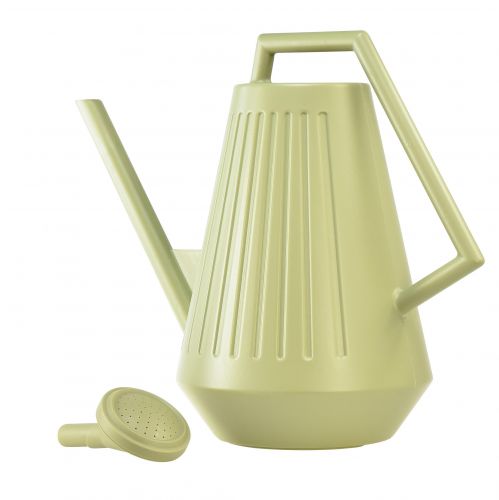 Artículo Regadera de 9L en color verde oliva con roseta extraíble, práctica para el cuidado del jardín y las flores, robusta, 42 cm.