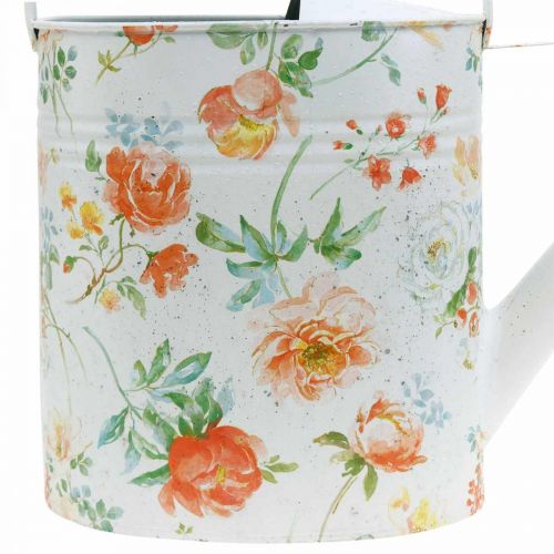 Artículo Regadera decorativa metal vintage rosas decoración de verano jardín H31.5cm