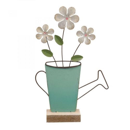 Floristik24 Regadera decoración mesa de metal decoración color óxido 23,5/24cm 2 piezas