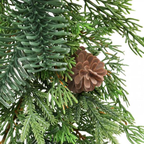 Artículo Guirnalda navideña guirnalda decorativa con conos verde 182cm