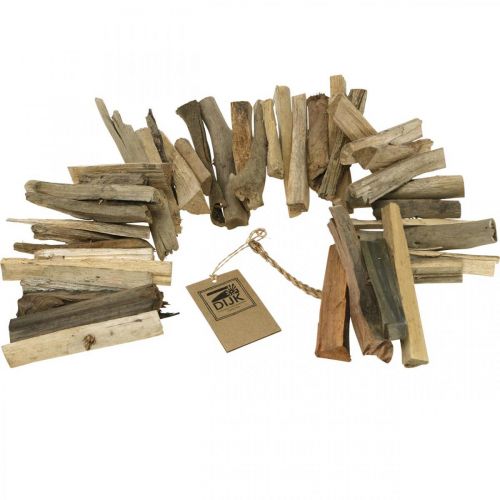 Artículo Guirnalda de madera flotante decoración marítima natural para colgar 50cm