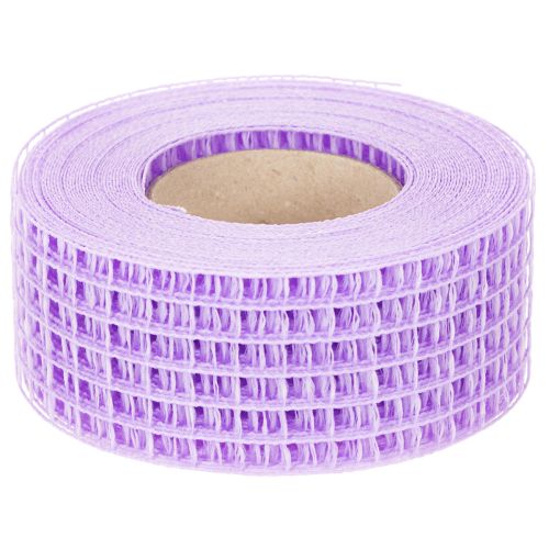 Cinta de malla morada, 4,5 cm de ancho, rollo de cinta decorativa para manualidades creativas, 10 m | Floristik24.es