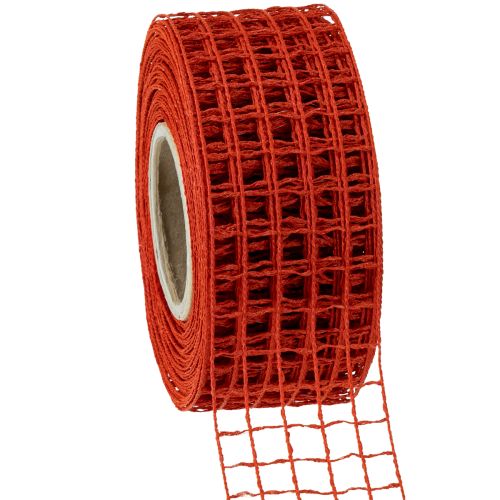 Cinta de malla 4,5cm x 10m roja