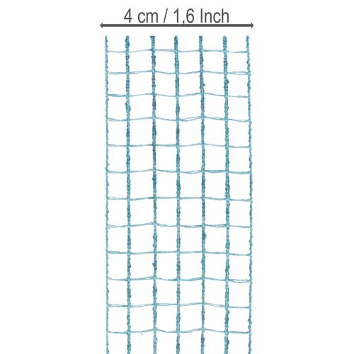 Cinta decorativa, cinta cuadriculada, 4,5 cm de ancho, azul, para proyectos de manualidades, 10 m | Floristik24.es