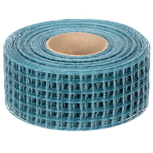Cinta decorativa, cinta cuadriculada, 4,5 cm de ancho, azul, para proyectos de manualidades, 10 m | Floristik24.es
