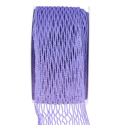 Artículo Cinta de malla, cinta de rejilla, cinta decorativa, violeta, reforzada con alambre, 50 mm, 10 m
