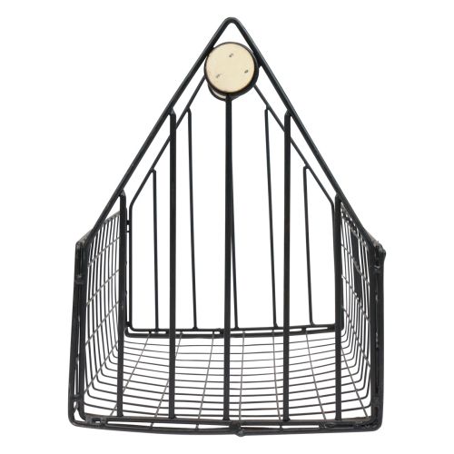 Artículo Cesta de alambre cesta de malla cesta para plantas metal negro 35x18x22,5cm