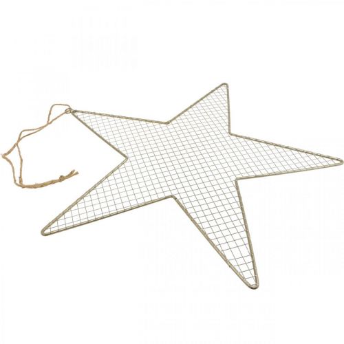 Artículo Estrella de metal decoración de malla estrella decoración de metal oro Ø47cm