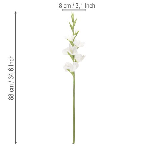 Gladiolo artificial de tallo largo para jarrones, 88 cm. | Floristik24.es