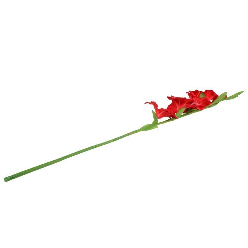Floristik24 Gladiolo rojo artificial 86cm