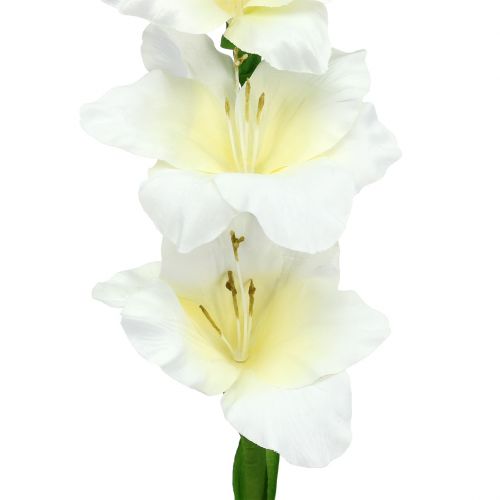 Floristik24 Gladiolo blanco 86cm artificial